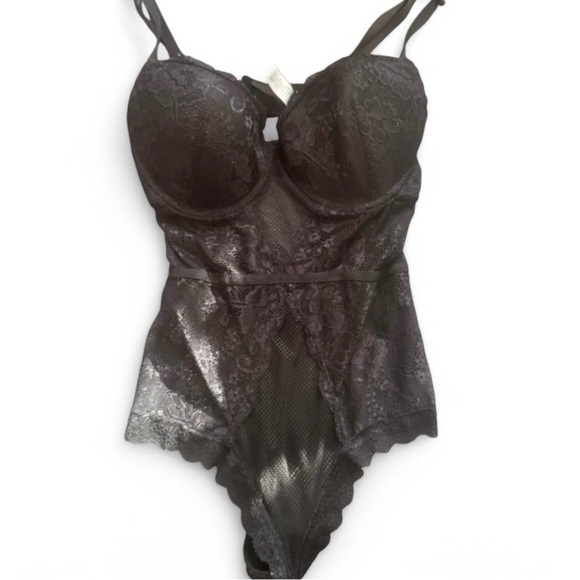 black lace corset bodysuit - Picture 1 of 7